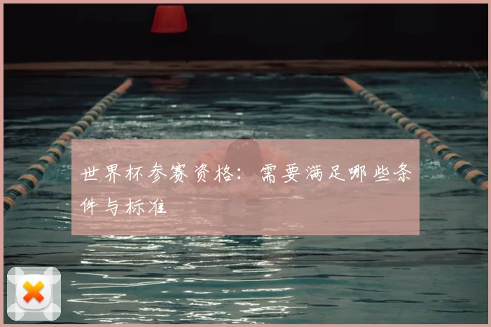 世界杯参赛资格:需要满足哪些条件与标准